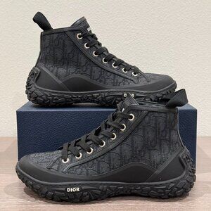 DIOR B28 HIGH BLACK/DARK GRAY SNEAKERS
